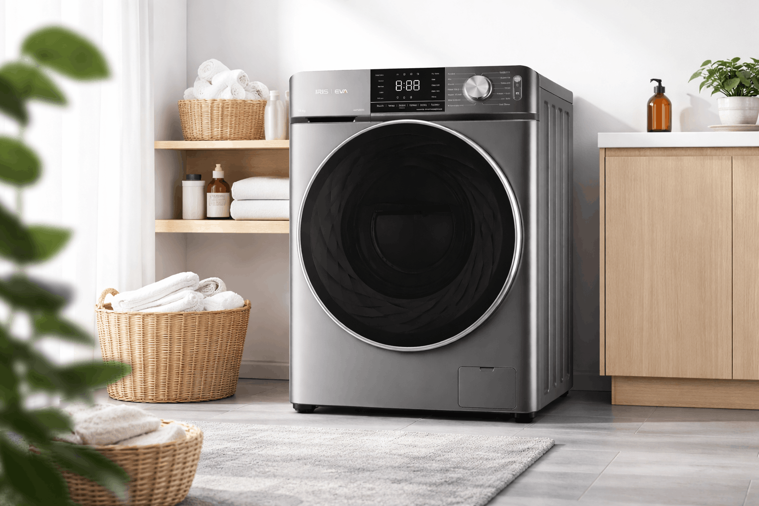 Machine à Laver Frontale Iris Eva 12 Kg Direct Drive Silver